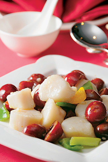 SCALLOP – STIR-FRIED SCALLOP WITH YELLOW FUNGUS