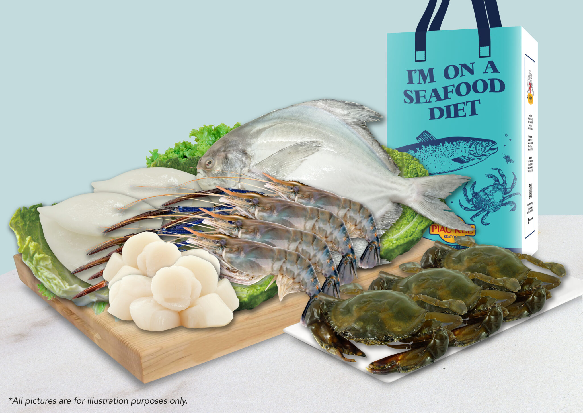 HAMPER SET E SEAFOOD 5 IN 1 Seafood Hamper
